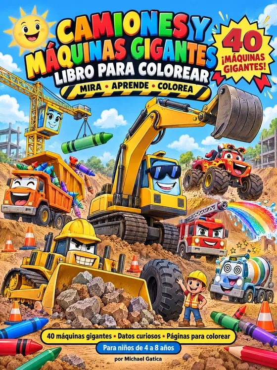 Portada de Camiones y máquinas gigantes